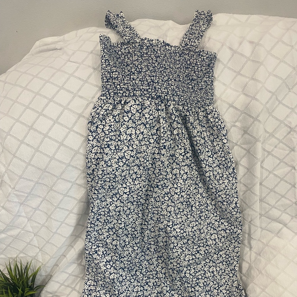 Old Navy Blue and White Striped Top